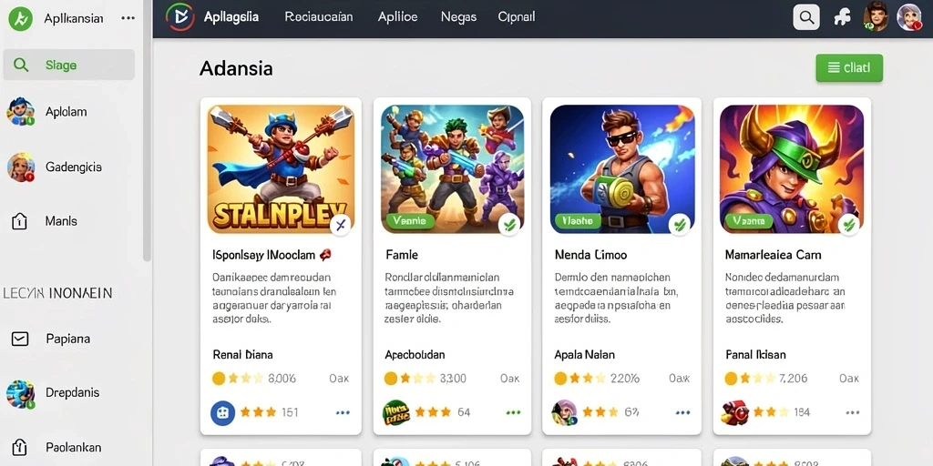 Tampilan antarmuka yang menarik dan modern.