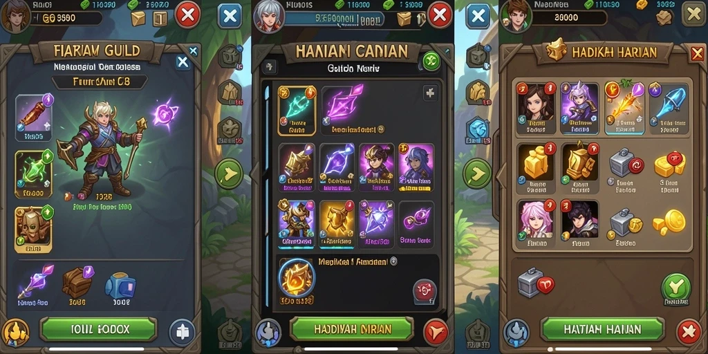Tangkapan layar permainan slot dengan grafis menawan.